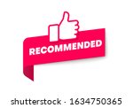recommended icon. good  best or ... | Shutterstock .eps vector #1634750365