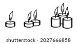 set lamp. candle day on 11... | Shutterstock .eps vector #2027666858