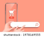 finger points to the web search ... | Shutterstock .eps vector #1978169555