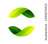 ecology sphere logo formed by... | Shutterstock .eps vector #1544674415