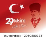 ankara  turkey   october 29... | Shutterstock .eps vector #2050500335