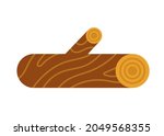 Single Wooden Log With A Knot....