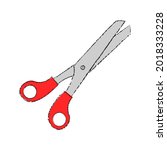 scissors icon. scissor icon.... | Shutterstock .eps vector #2018333228