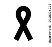 ribbon in flat. cancer ribbon.... | Shutterstock .eps vector #2018336225