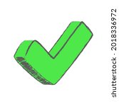check mark icon. vote icon.... | Shutterstock .eps vector #2018336972