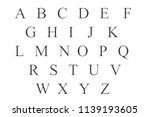 english alphabet illustration   ... | Shutterstock . vector #1139193605