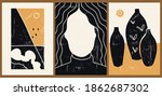 set of three abstract... | Shutterstock .eps vector #1862687302