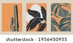 a set of three abstract... | Shutterstock .eps vector #1956450955