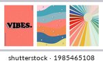 a set of three bright aesthetic ... | Shutterstock .eps vector #1985465108
