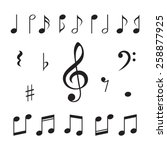 Music Notes. Vector...