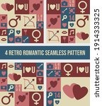 retro romantic valentine symbol ... | Shutterstock .eps vector #1914333325