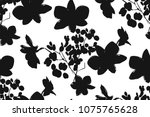 floral seamless pattern with... | Shutterstock .eps vector #1075765628
