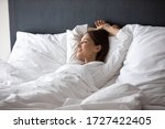 Woman Wake Up Lying In Bed...