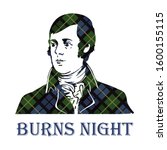 burns night supper with robert... | Shutterstock .eps vector #1600155115