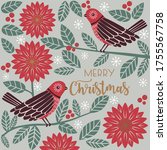  Christmas Card With Robin Bird ...