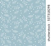 seamless christmas pattern with ... | Shutterstock .eps vector #537318298