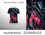 sports jersey and t shirt... | Shutterstock .eps vector #2133050115