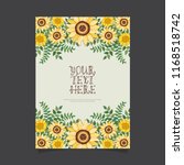 Floral Greeting Card And...