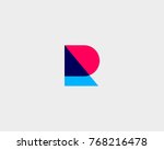 Letter R Logotype. Colorful...