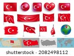 Turkey Flags Of Various Shapes...