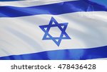 Israel Flag Waving Against...