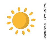 sun weather isolated icon | Shutterstock .eps vector #1195322698