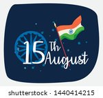 indian happy independence day... | Shutterstock .eps vector #1440414215
