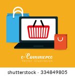 shopping and ecommerce graphic... | Shutterstock .eps vector #334849805