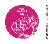 happy womens day design  | Shutterstock .eps vector #374032375