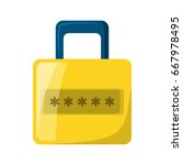 security web padlock | Shutterstock .eps vector #667978495