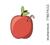 apple fruit icon image | Shutterstock .eps vector #778674112
