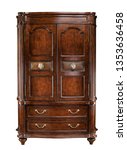 Small photo of Armoire cabinet furniture with clipping path.