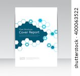 vector design for cover report... | Shutterstock .eps vector #400063522