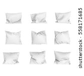set of pillows. 3d rendering. | Shutterstock . vector #558171685