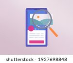 manage your profile. flat... | Shutterstock . vector #1927698848