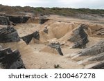 Son Real stone quarry (Santa Margalida, Mallorca, Balearic Islands). Quarry from which the material was extracted for the construction of the first houses in the town of Can Picafort.