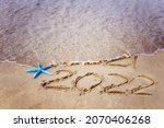 Happy New Year 2022 Text On The ...