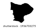 black silhouette of a map of... | Shutterstock .eps vector #1936703275