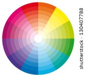 Color Wheel With Shade Of...
