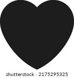 black heart icon vector image.... | Shutterstock .eps vector #2175295325