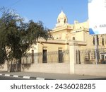 Small photo of Cairo, Egypt, March 2 2024: Sultana Malak's Palace, Sultan Hussein Kamel Palace designed by the Belgian engineer Edouard Empain, located in the Heliopolis Suburb of Cairo, Orouba Street, Egypt