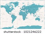 political vintage world map... | Shutterstock .eps vector #1021246222