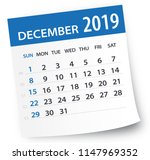 December 2019 Calendar Leaf  ...