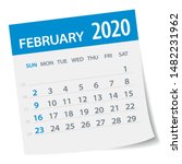 February 2020 Calendar Leaf  ...