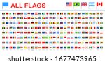all world flags   vector pin... | Shutterstock .eps vector #1677473965