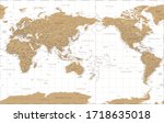 world map   pacific china asia... | Shutterstock .eps vector #1718635018