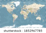 world map vintage dark... | Shutterstock . vector #1852967785