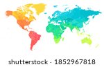 world map color bright... | Shutterstock . vector #1852967818