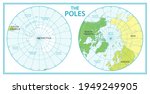 the poles   north pole and... | Shutterstock .eps vector #1949249905