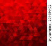 red abstract geometric triangle ... | Shutterstock .eps vector #374454472